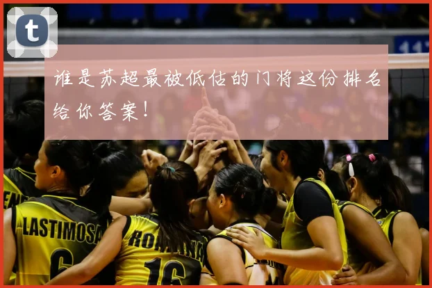 谁是苏超最被低估的门将这份排名给你答案！